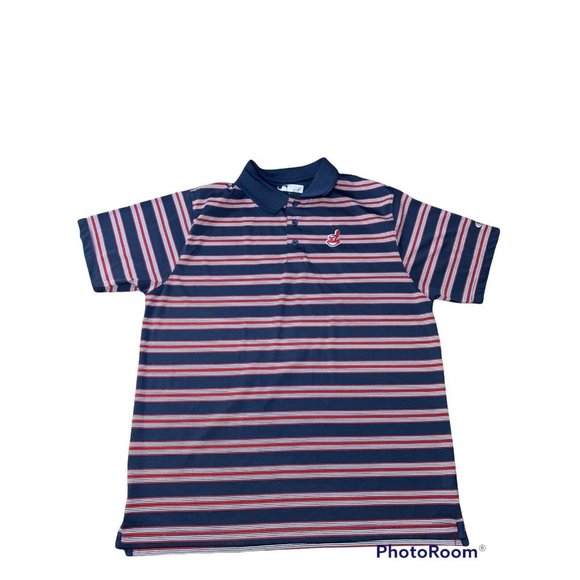 Cleveland Indians ~ Chief Wahoo ~ Golf Polo Shirt ~ Men's Extra Large ~ MLB - Picture 1 of 5